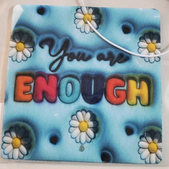 You are ENOUGH Puffy Bubble Car Air Freshener - Picture 3 of 4